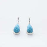 Volcanic-blue-Larimar-drop-earrings