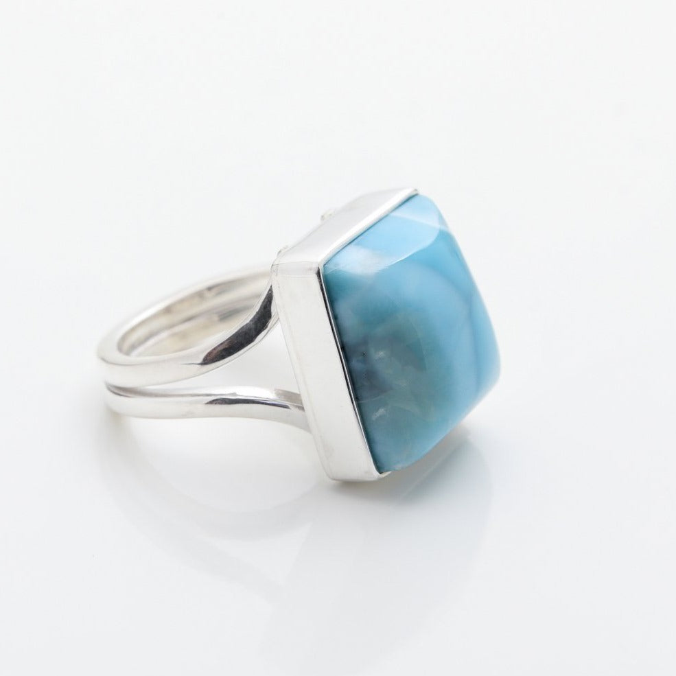 Square Larimar Ring Zuri 