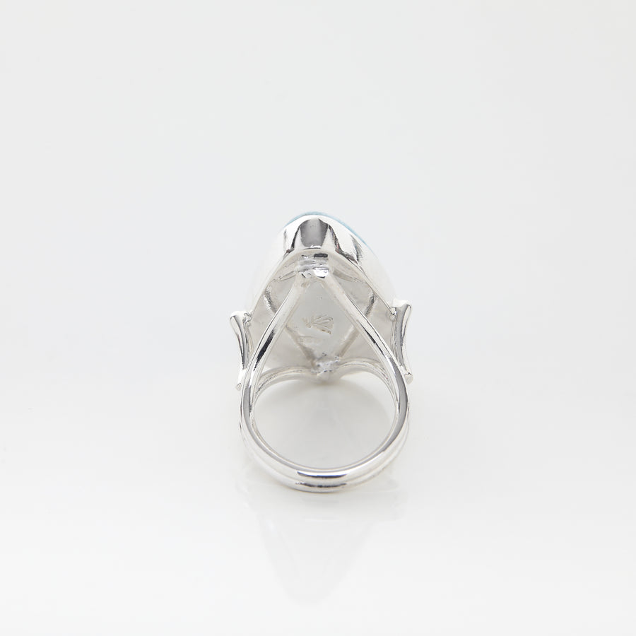larimar ring sterling silver