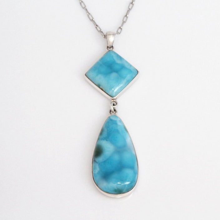 Larimar Pendant, Blue Oasis