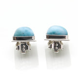 Larimar Clip On Earrings, Nova