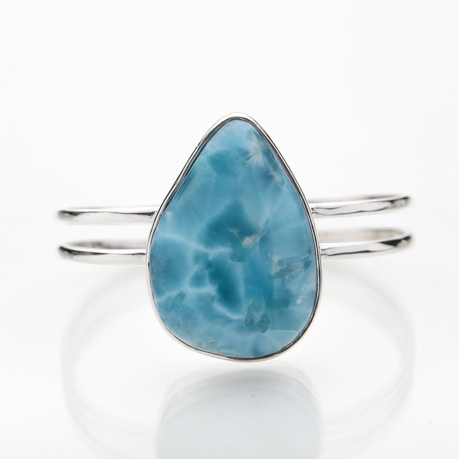 Larimar Stone Cuff Bracelet, Hitomi