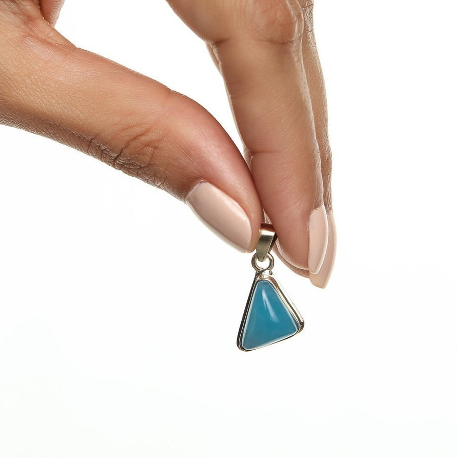 Larimar Pendant set in Gold Arnav