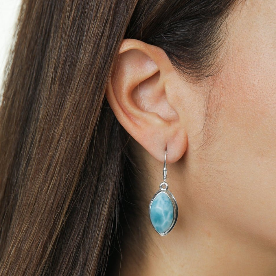 Larimar Dangle Earrings, Valeria