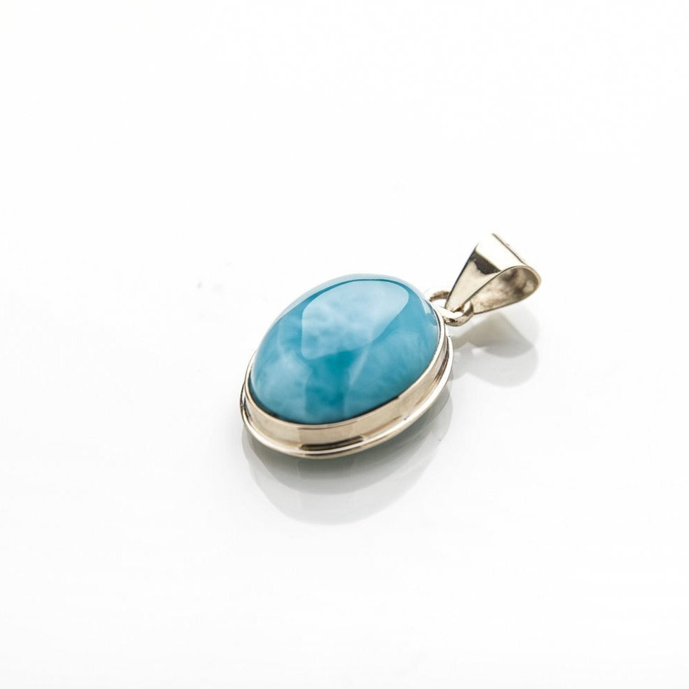 Larimar Gold Pendant, Krishna