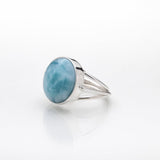 Round Larimar Ring, Efe
