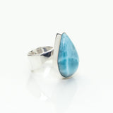 Teardrop Larimar Ring, Jessie