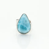 Teardrop Larimar Ring, Jessie
