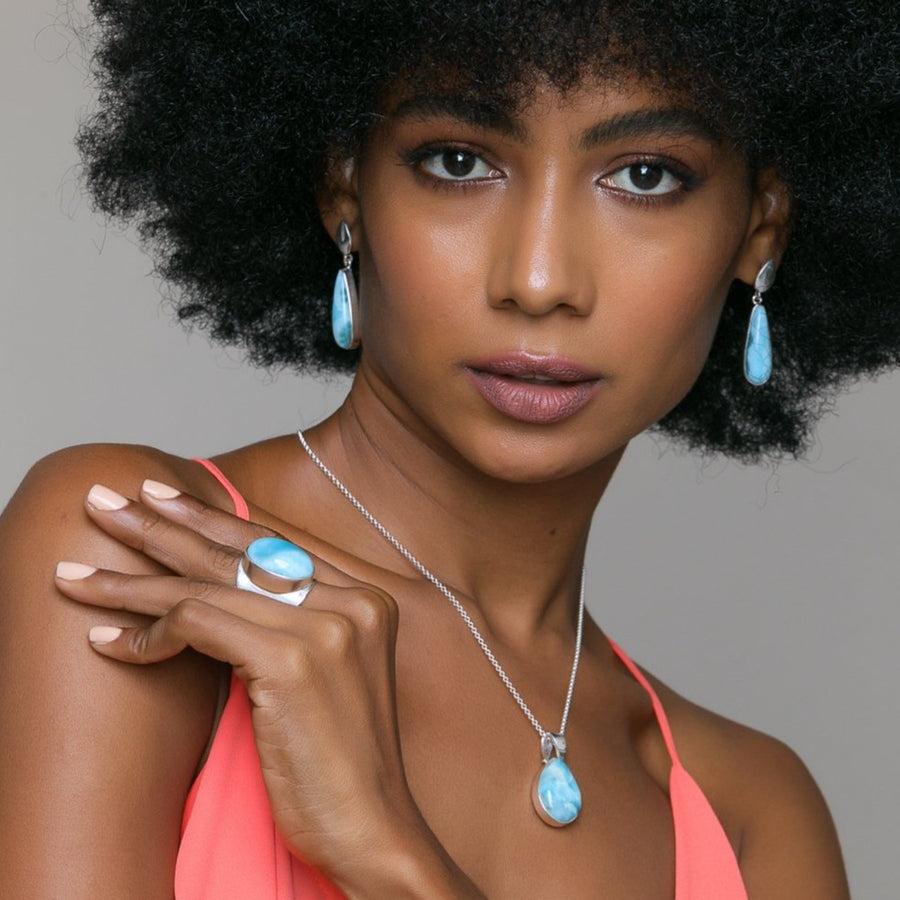 Larimar Oval Ring, Emmie