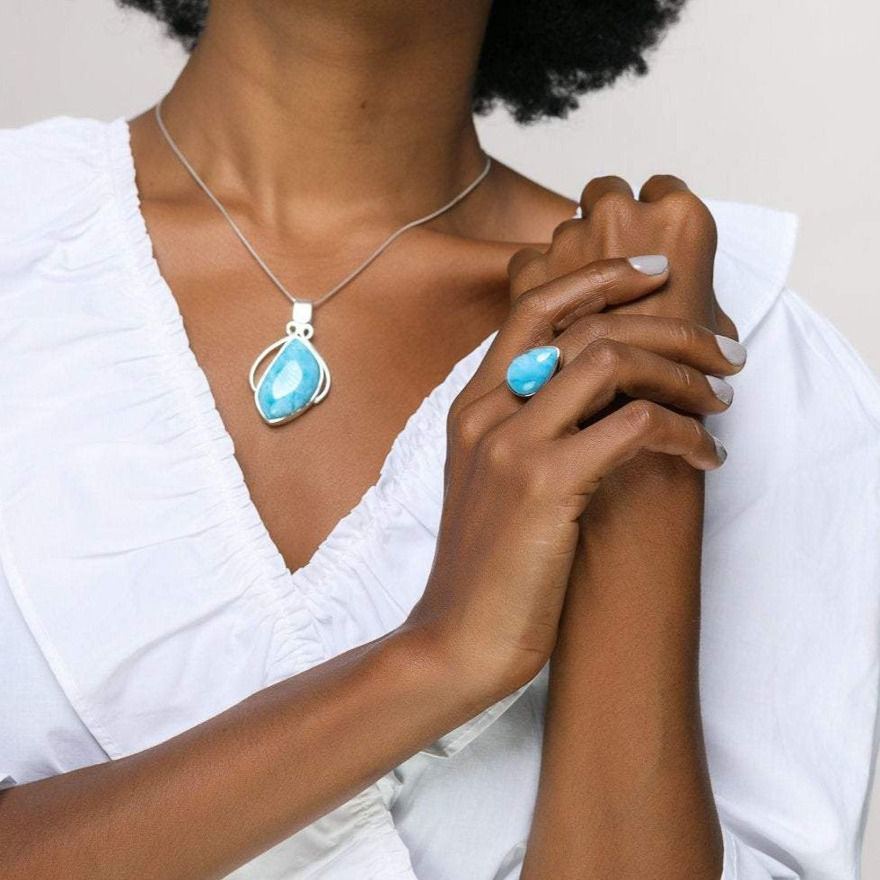 Larimar Pendant, Brianna